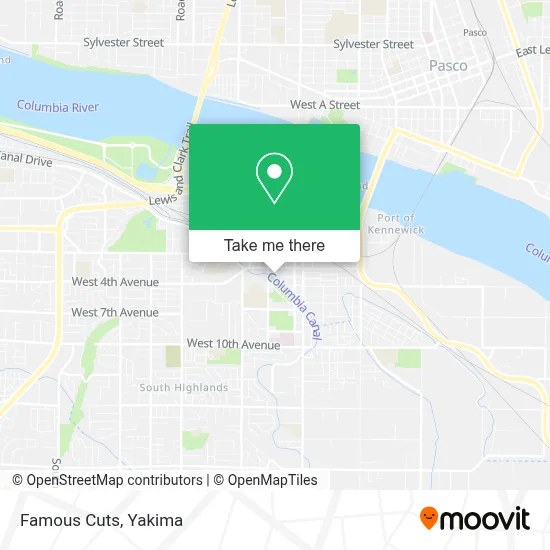 Famous Cuts map