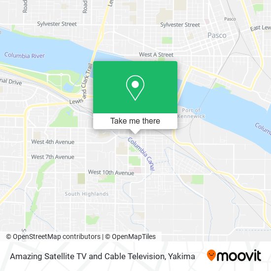Amazing Satellite TV and Cable Television map