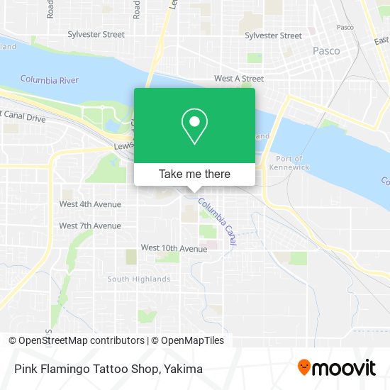 Pink Flamingo Tattoo Shop map