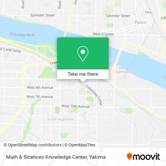 Math & Sicences Knowledge Center map