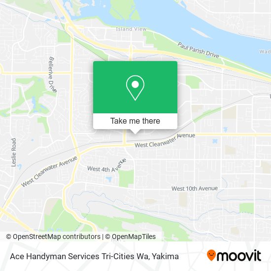 Ace Handyman Services Tri-Cities Wa map