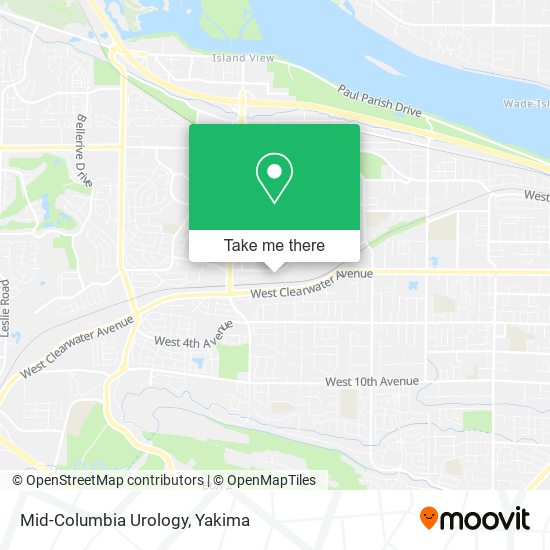 Mapa de Mid-Columbia Urology