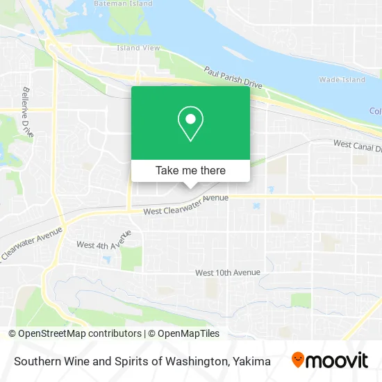 Mapa de Southern Wine and Spirits of Washington