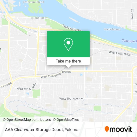 AAA Clearwater Storage Depot map