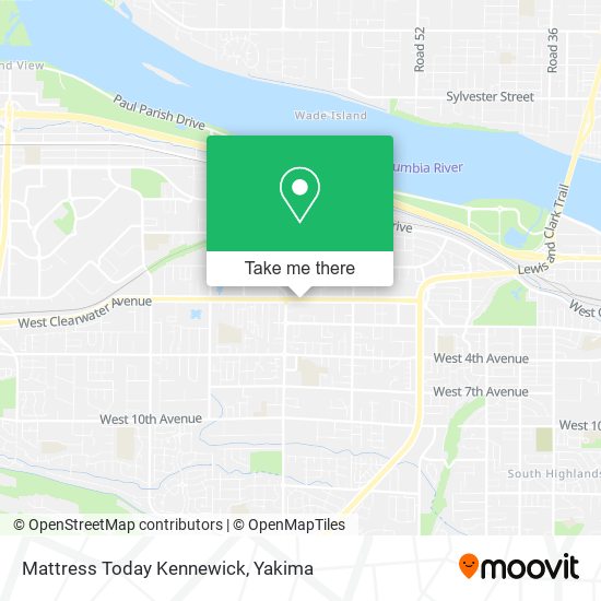 Mattress Today Kennewick map