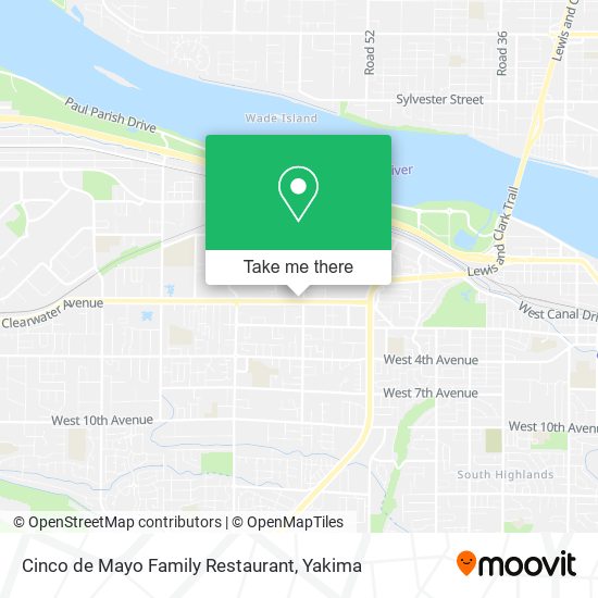 Mapa de Cinco de Mayo Family Restaurant