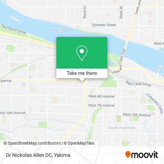 Dr Nickolas Allen DC map