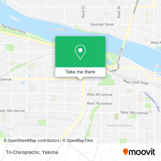 Tri-Chiropractic map