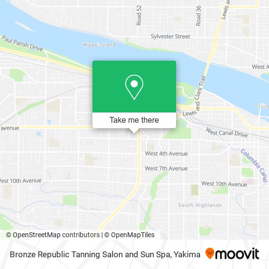 Mapa de Bronze Republic Tanning Salon and Sun Spa