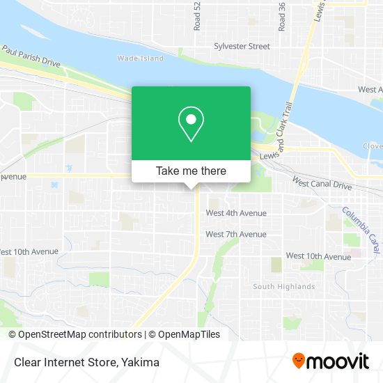 Mapa de Clear Internet Store