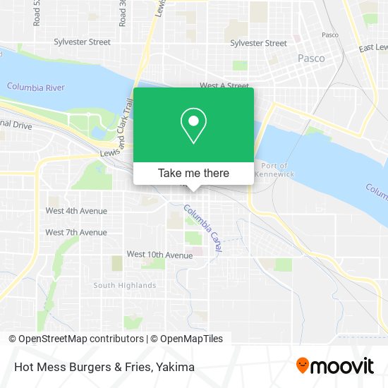 Hot Mess Burgers & Fries map