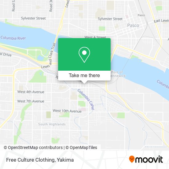 Free Culture Clothing map