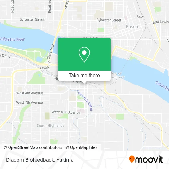 Diacom Biofeedback map