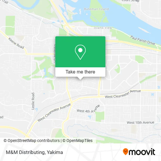 M&M Distributing map