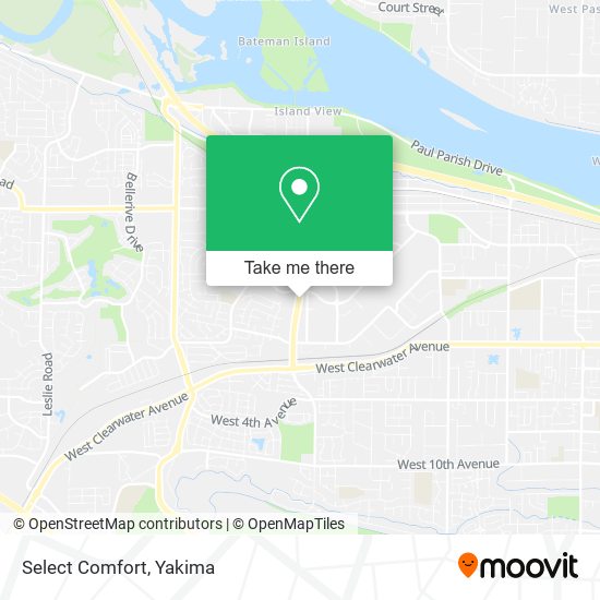 Mapa de Select Comfort