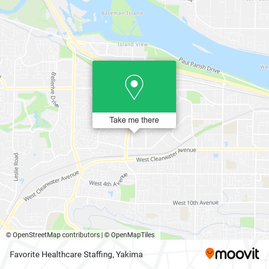 Favorite Healthcare Staffing map