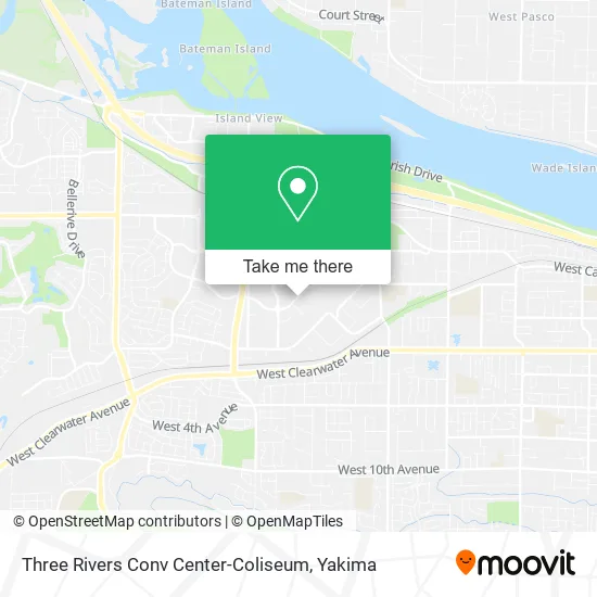 Three Rivers Conv Center-Coliseum map
