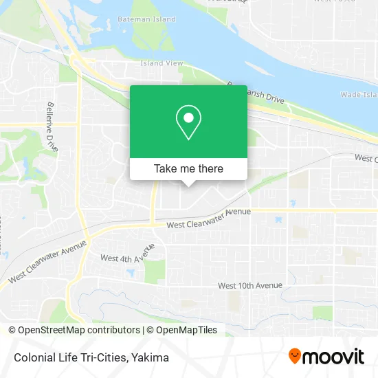 Colonial Life Tri-Cities map