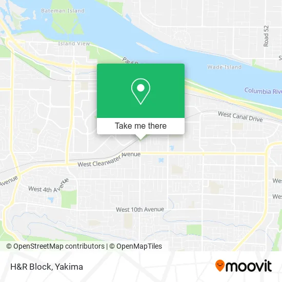 H&R Block map