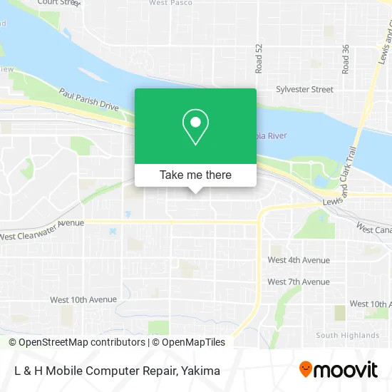 L & H Mobile Computer Repair map