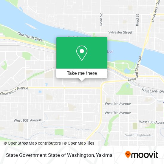 State Government State of Washington map