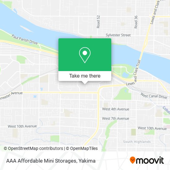 Mapa de AAA Affordable Mini Storages