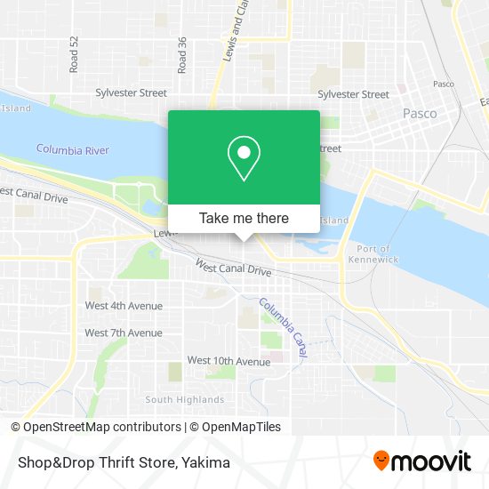 Shop&Drop Thrift Store map