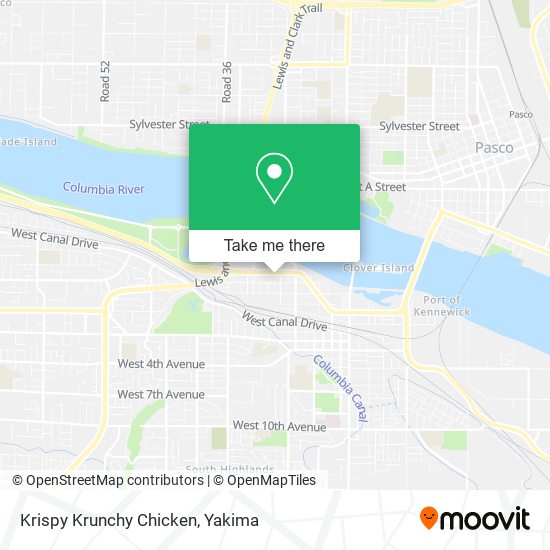 Krispy Krunchy Chicken map