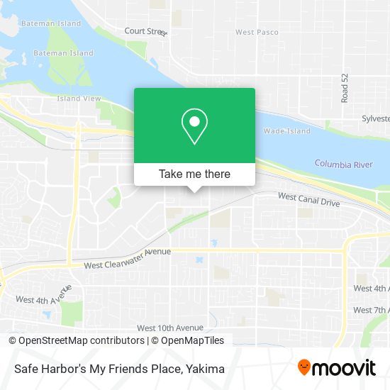 Safe Harbor's My Friends Place map