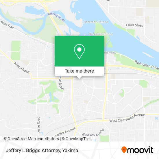 Jeffery L Briggs Attorney map
