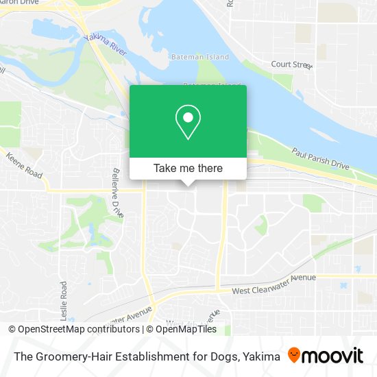 The Groomery-Hair Establishment for Dogs map