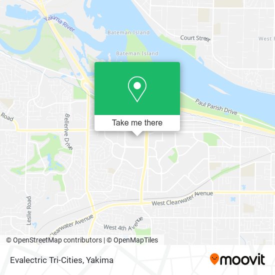 Evalectric Tri-Cities map