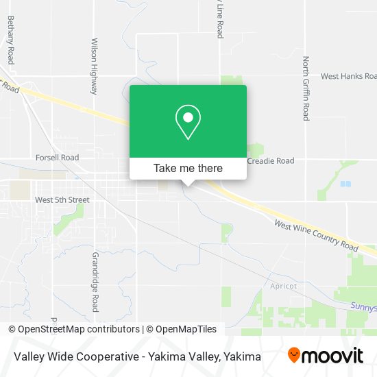 Valley Wide Cooperative - Yakima Valley map