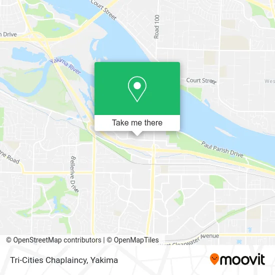 Tri-Cities Chaplaincy map