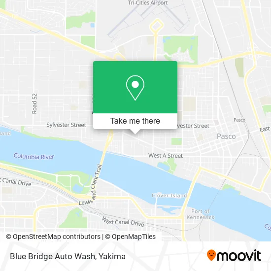 Mapa de Blue Bridge Auto Wash