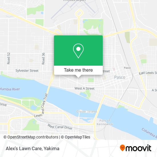 Alex's Lawn Care map