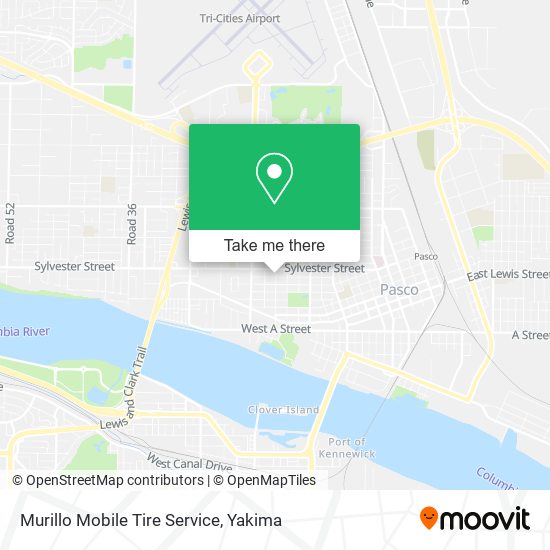 Murillo Mobile Tire Service map