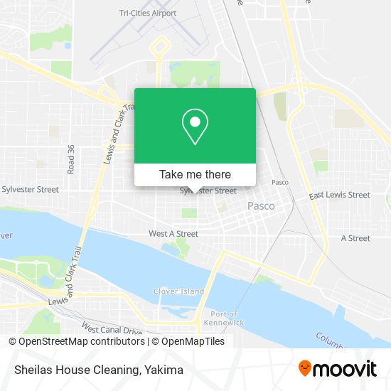 Sheilas House Cleaning map
