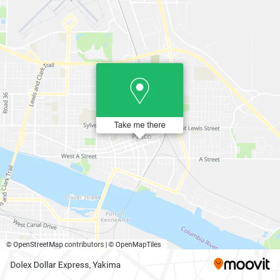 Dolex Dollar Express map