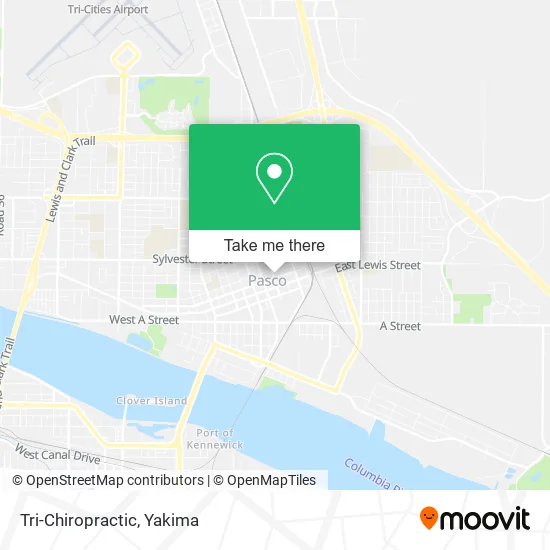 Tri-Chiropractic map