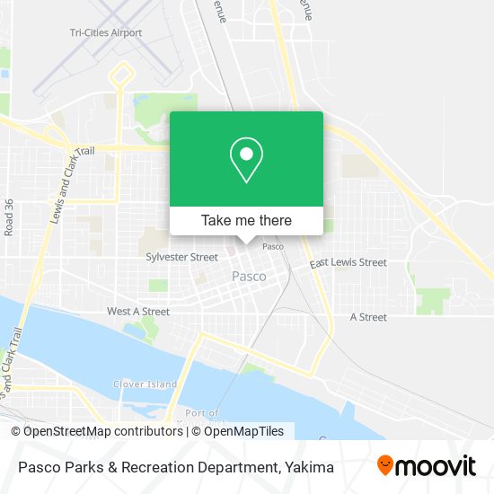 Mapa de Pasco Parks & Recreation Department
