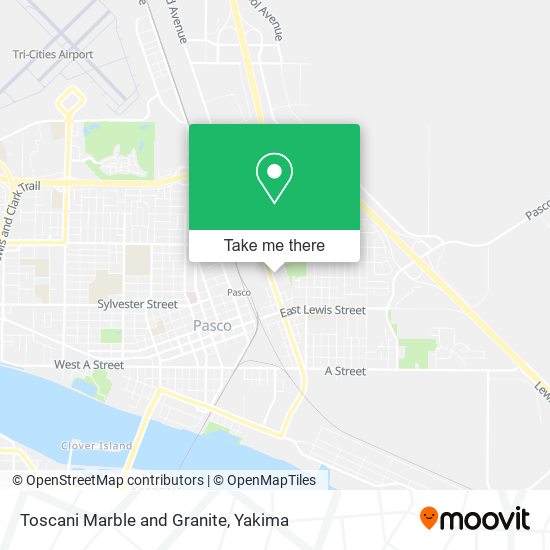 Toscani Marble and Granite map