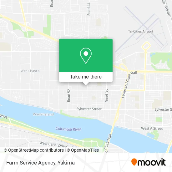 Mapa de Farm Service Agency