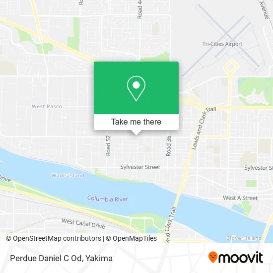 Perdue Daniel C Od map