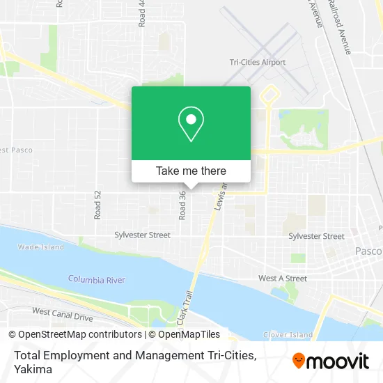 Mapa de Total Employment and Management Tri-Cities
