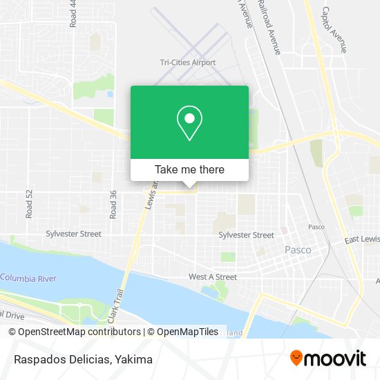 Mapa de Raspados Delicias