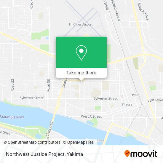 Northwest Justice Project map