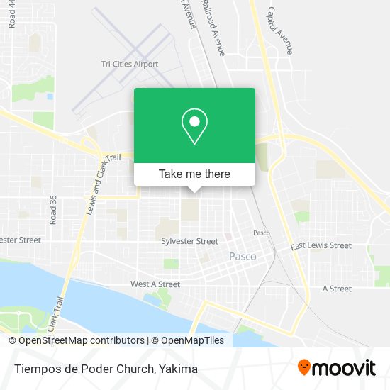 Tiempos de Poder Church map