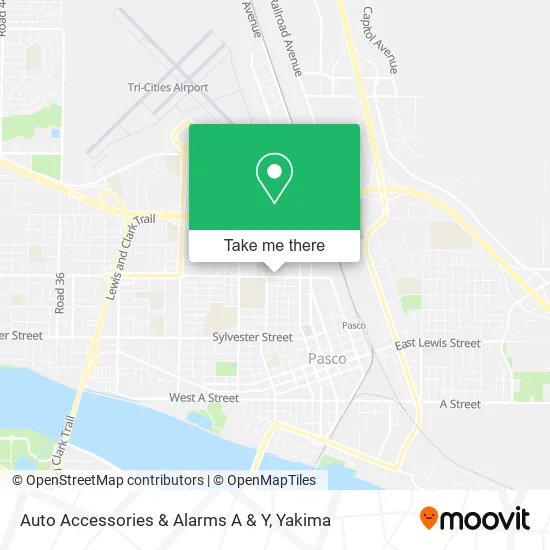 Auto Accessories & Alarms A & Y map