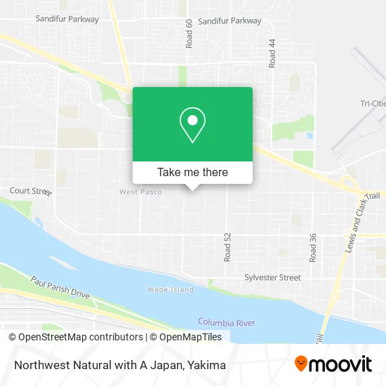 Mapa de Northwest Natural with A Japan
